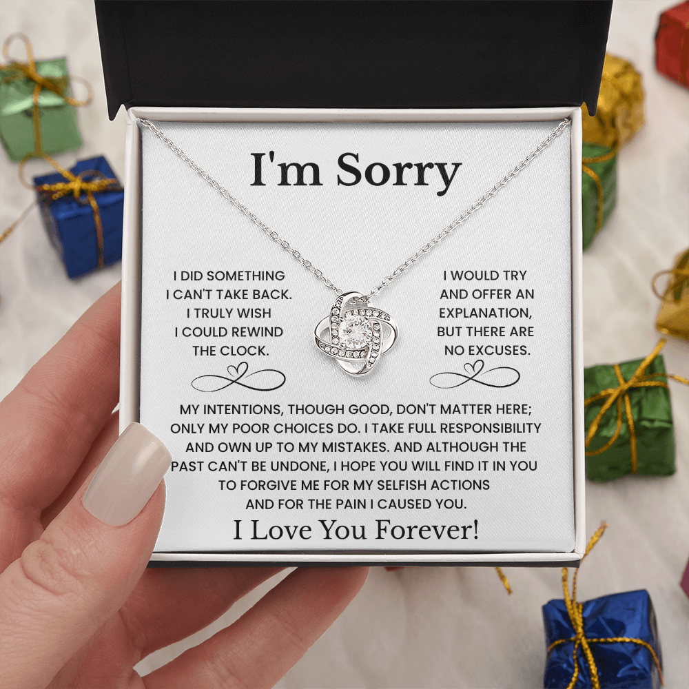 I'm Sorry Love Necklace Gift for Her