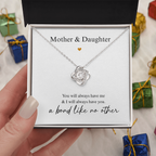 Mother Daughter Heart Necklace Gift