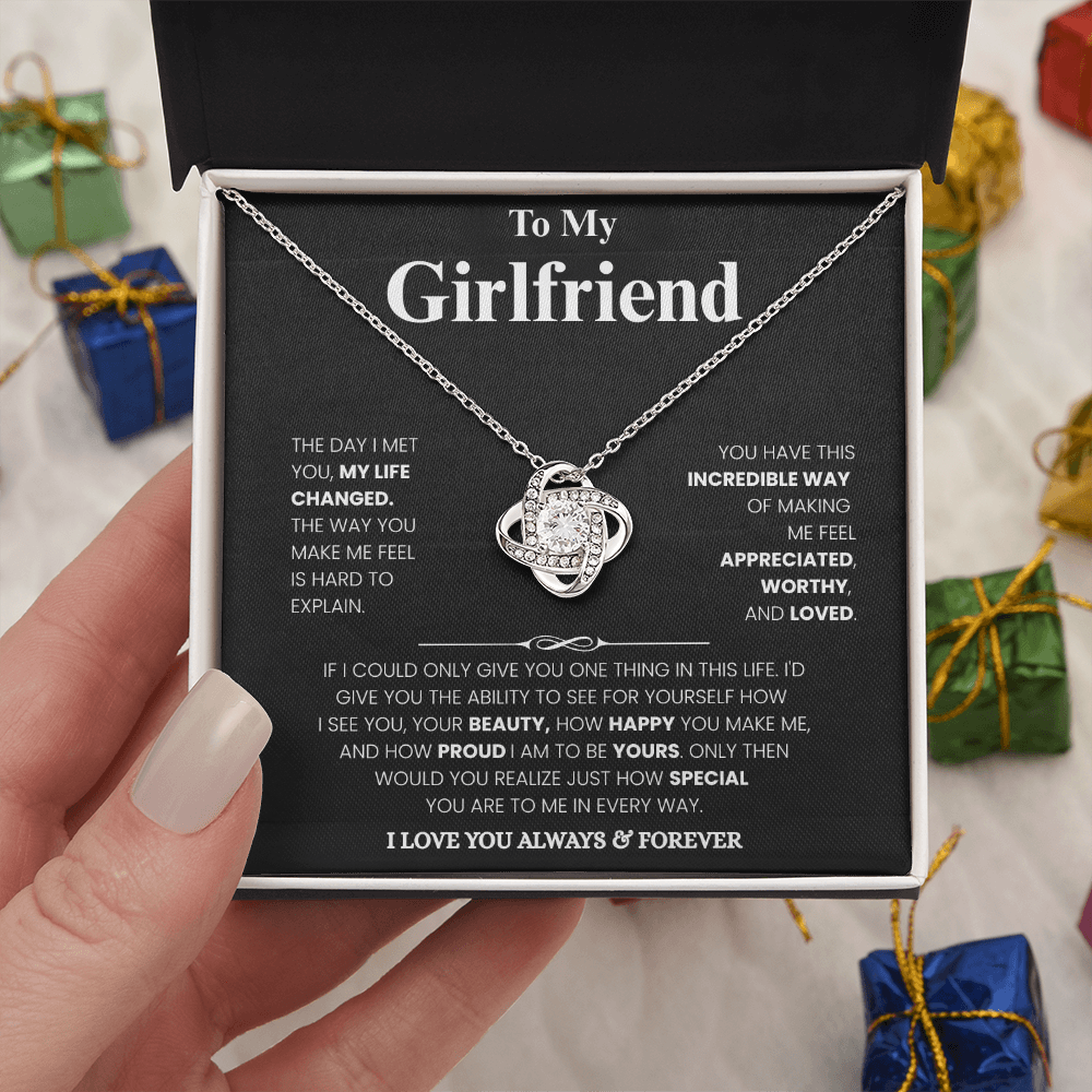Girlfriend Love Message Pendant Set