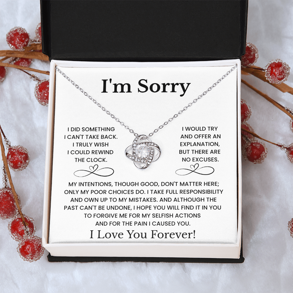 I'm Sorry Love Necklace Gift for Her