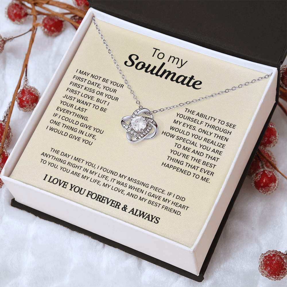 Soulmate Love Necklace Gift for Her