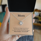 Mom Necklace Gift with Love Message