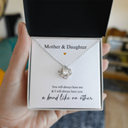 Mother Daughter Heart Necklace Gift