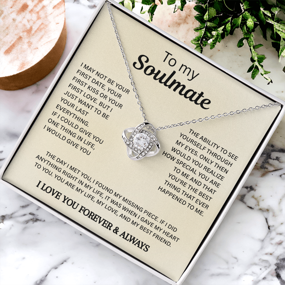 Soulmate Love Necklace Gift for Her