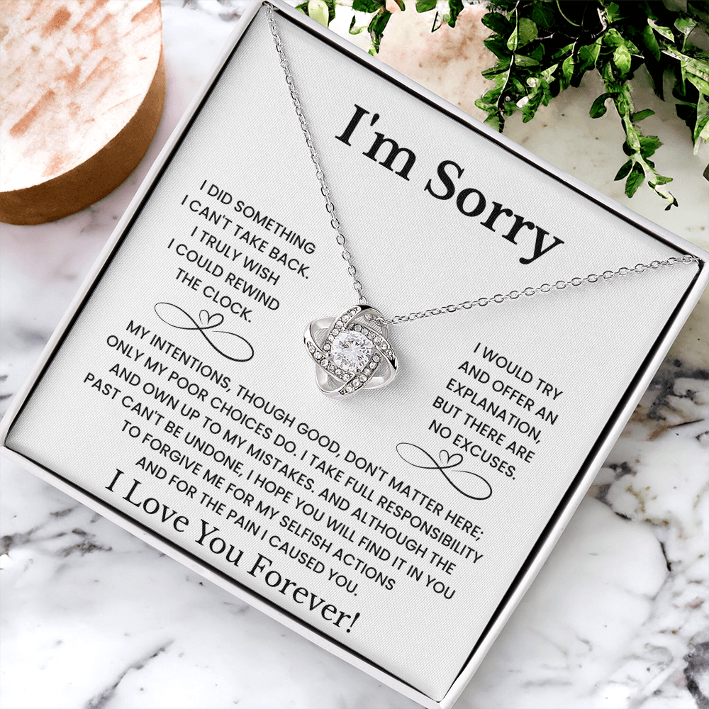 I'm Sorry Love Necklace Gift for Her