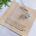Mom Necklace Gift with Love Message