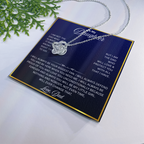 Dad to Daughter Necklace Gift Love!