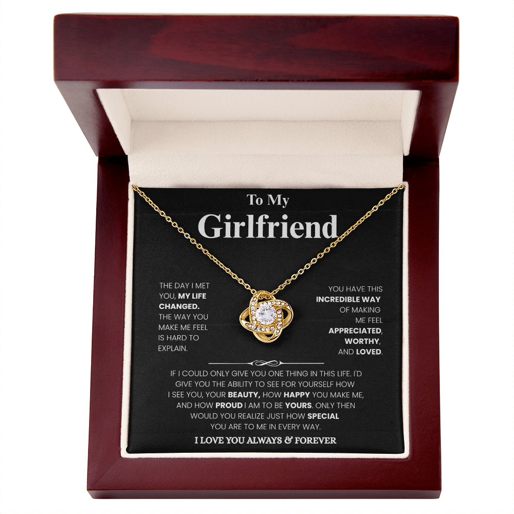 Girlfriend Love Message Pendant Set
