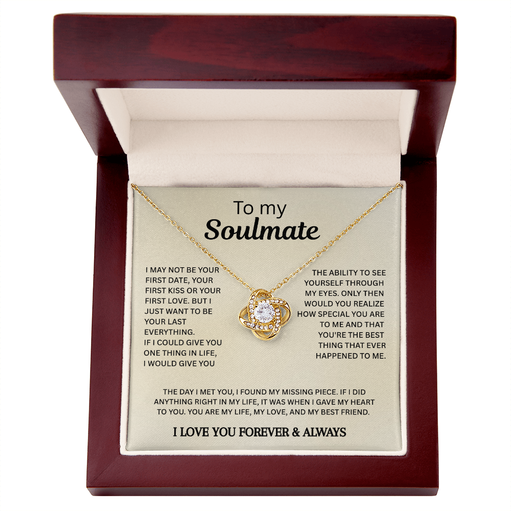 Soulmate Love Necklace Gift for Her
