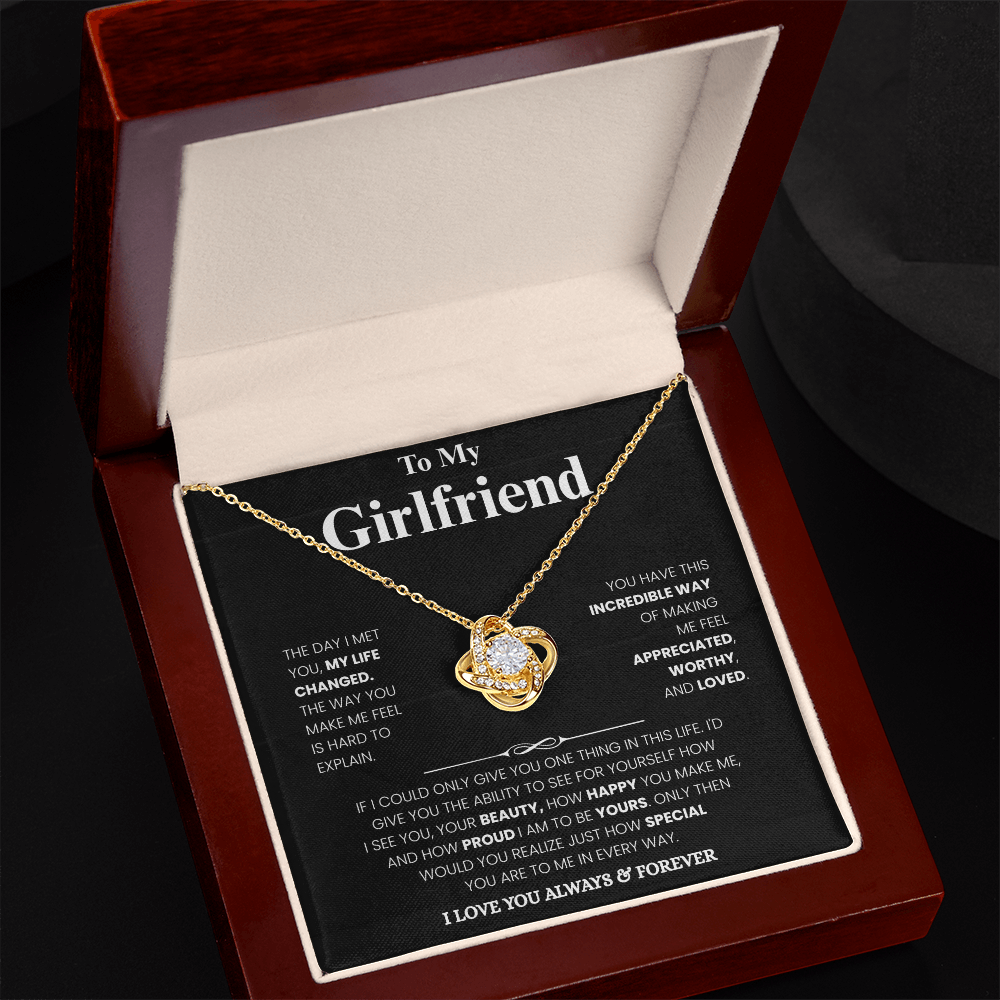 Girlfriend Love Message Pendant Set