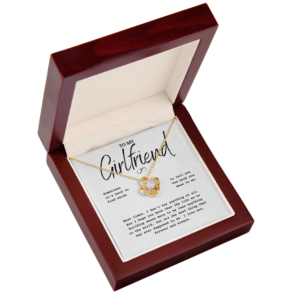 To My Girlfriend Love Jewelry Gift