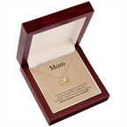 Mom Necklace Gift with Love Message