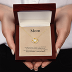 Mom Necklace Gift with Love Message
