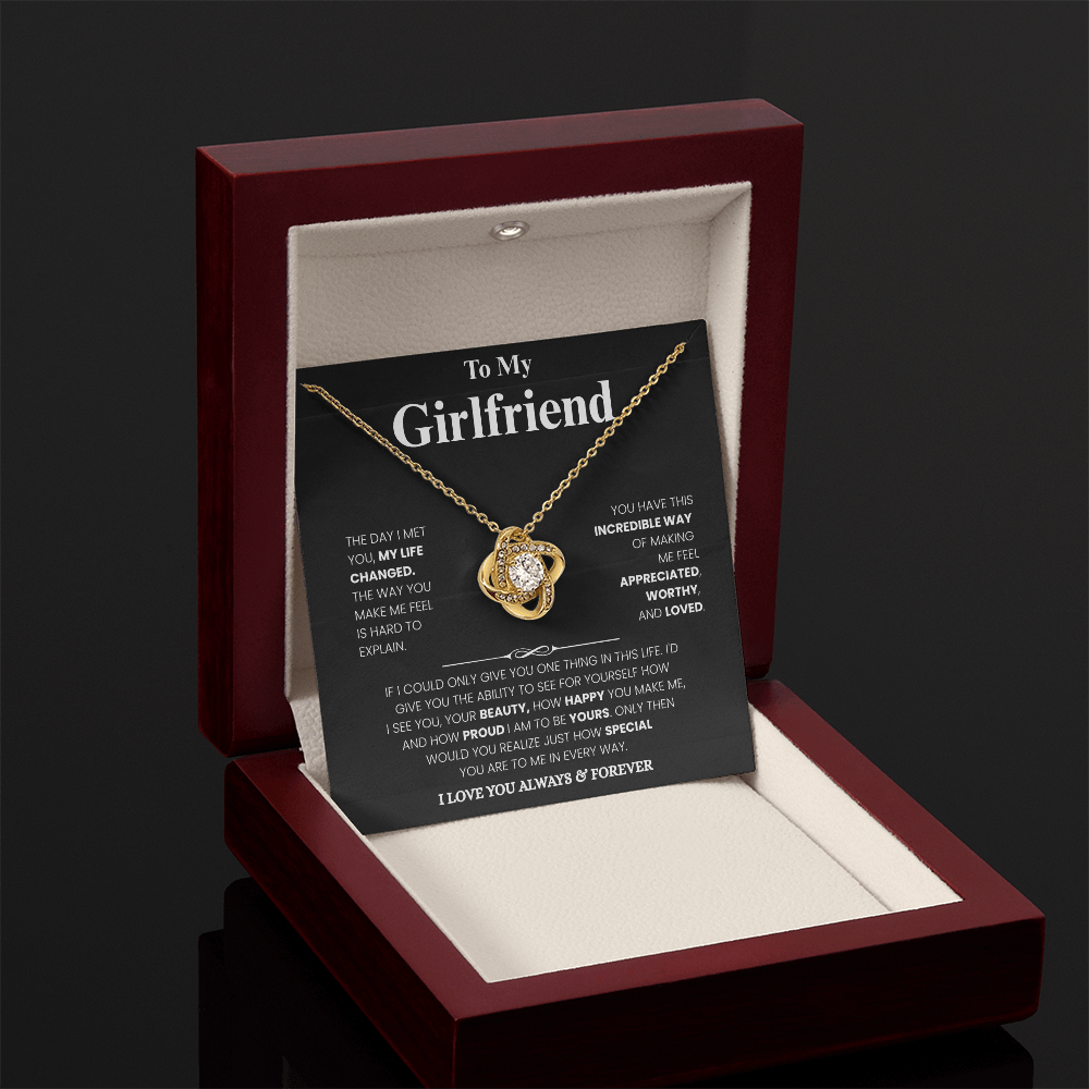 Girlfriend Love Message Pendant Set