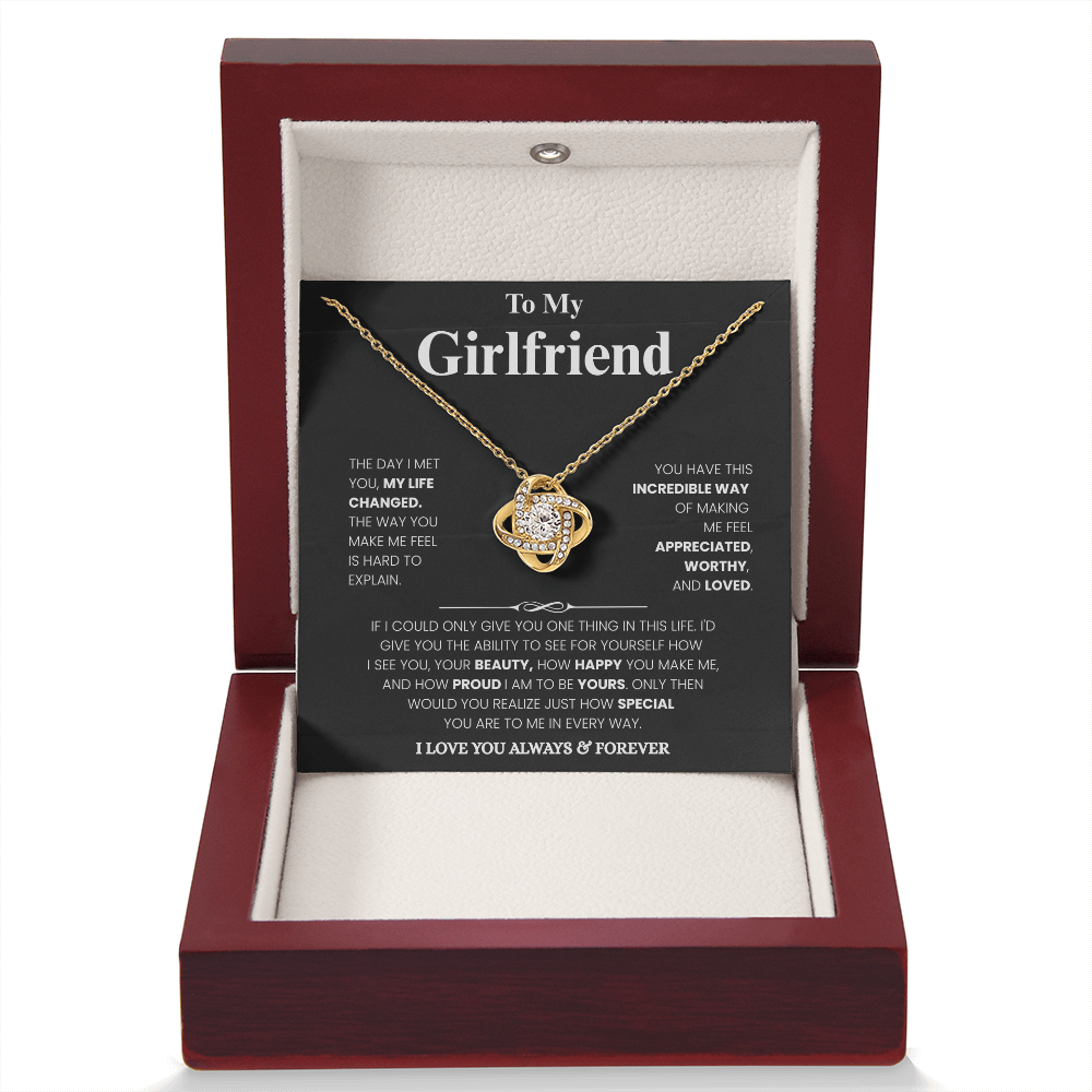 Girlfriend Love Message Pendant Set