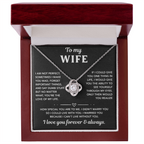 To My Wife Love Knot Necklace Gift!