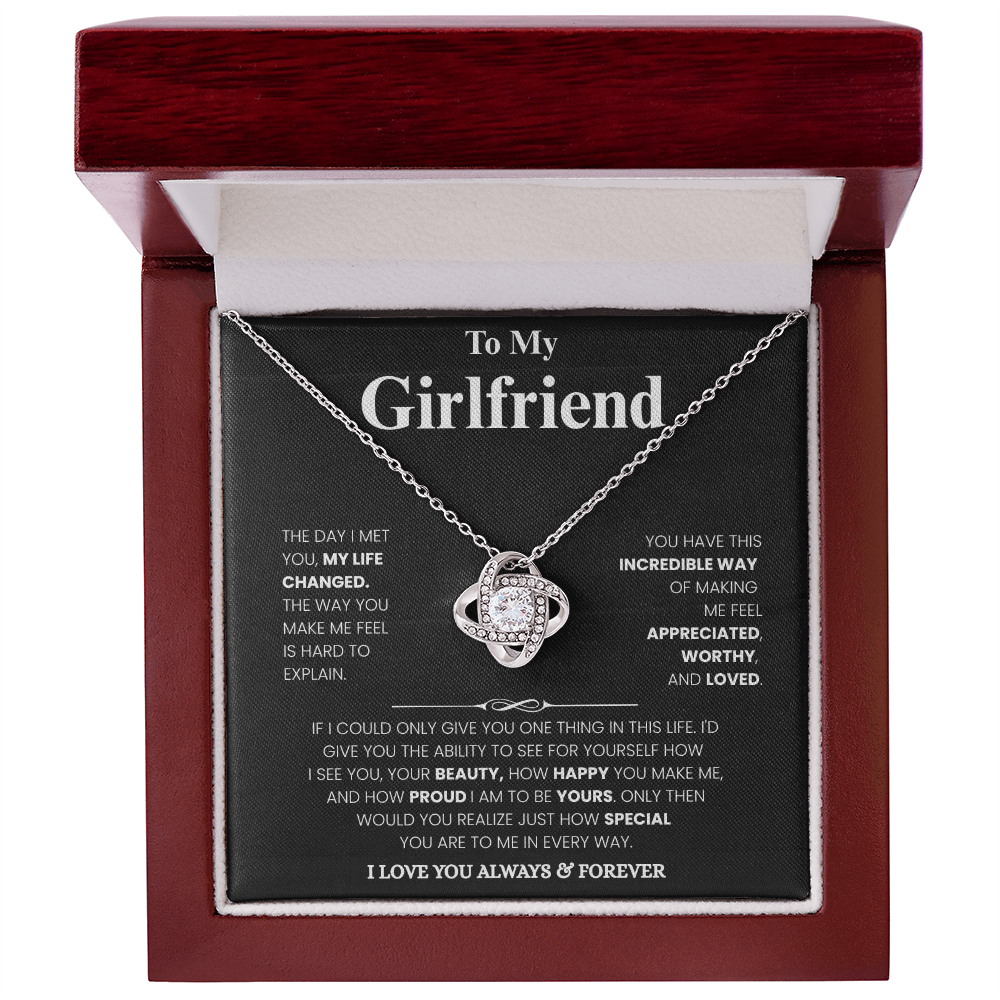 Girlfriend Love Message Pendant Set
