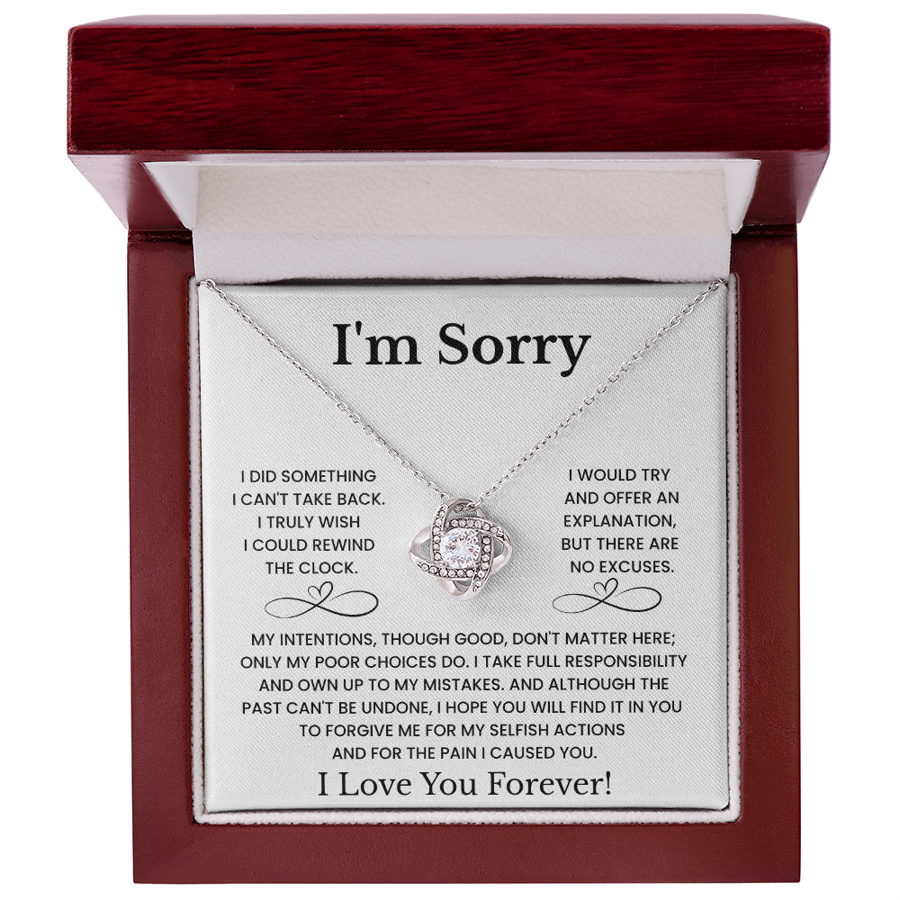I'm Sorry Love Necklace Gift for Her