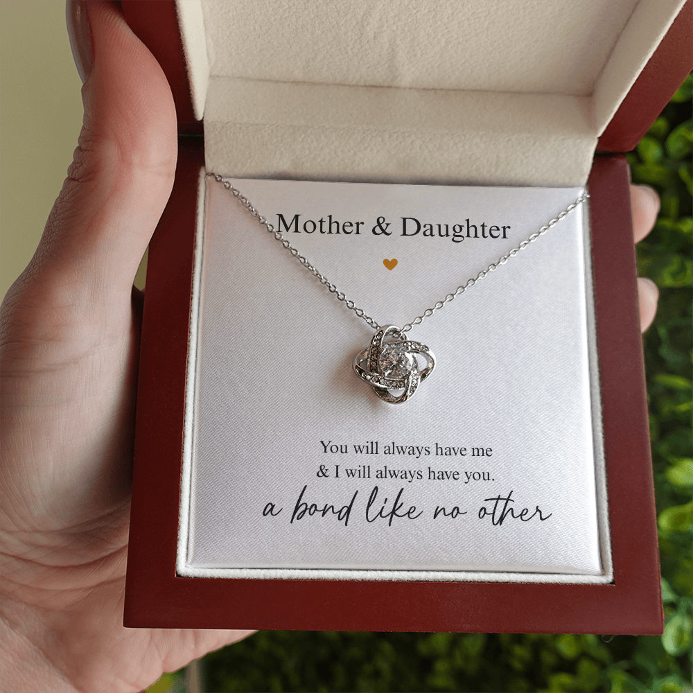 Mother Daughter Heart Necklace Gift
