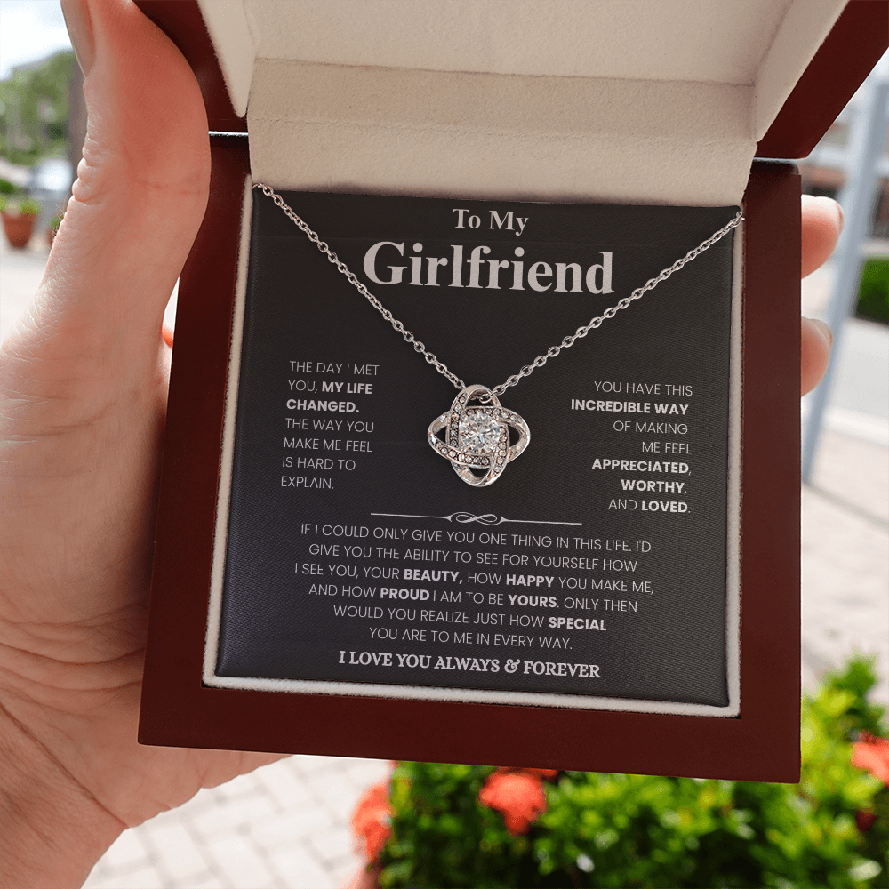 Girlfriend Love Message Pendant Set