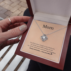 Mom Necklace Gift with Love Message