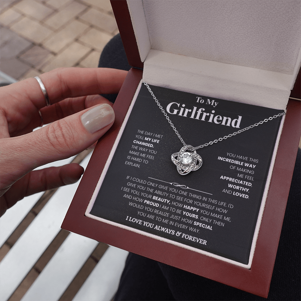 Girlfriend Love Message Pendant Set