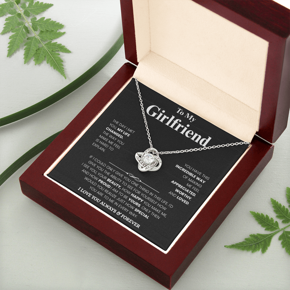 Girlfriend Love Message Pendant Set