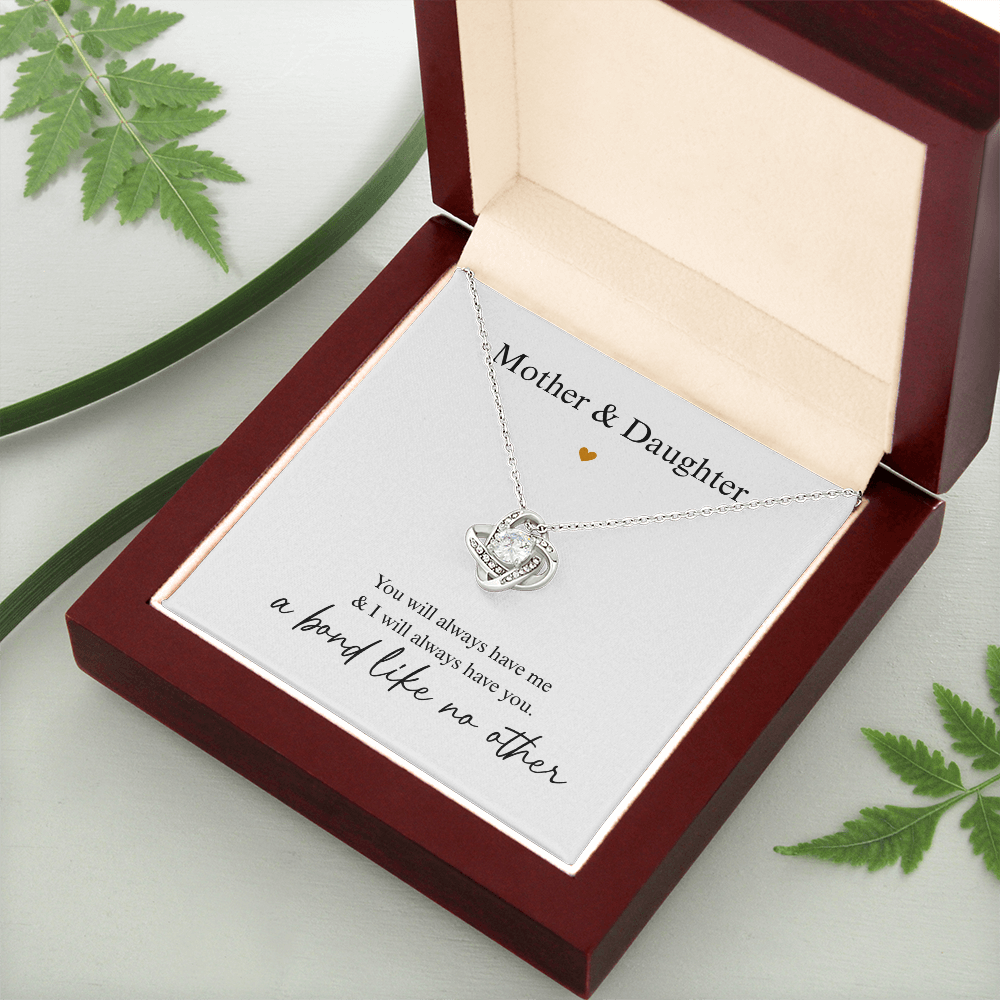 Mother Daughter Heart Necklace Gift