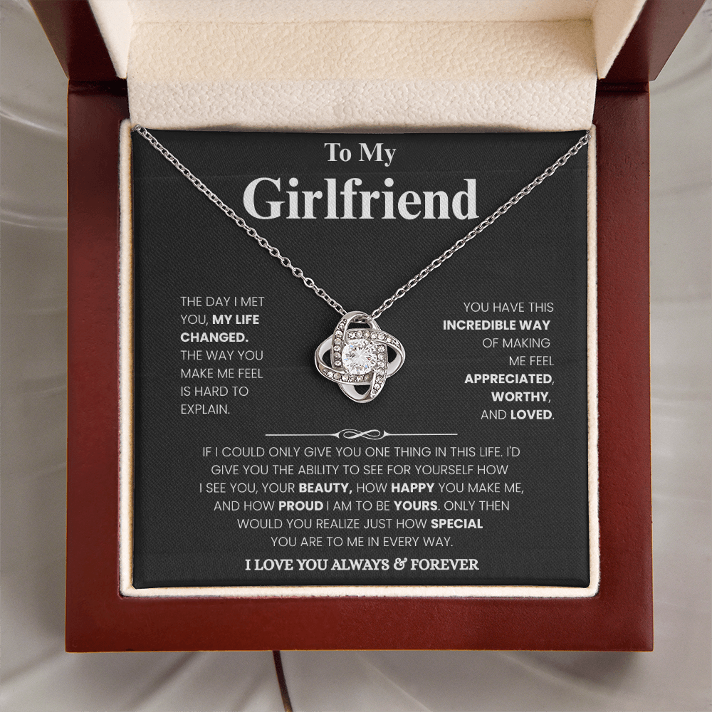Girlfriend Love Message Pendant Set