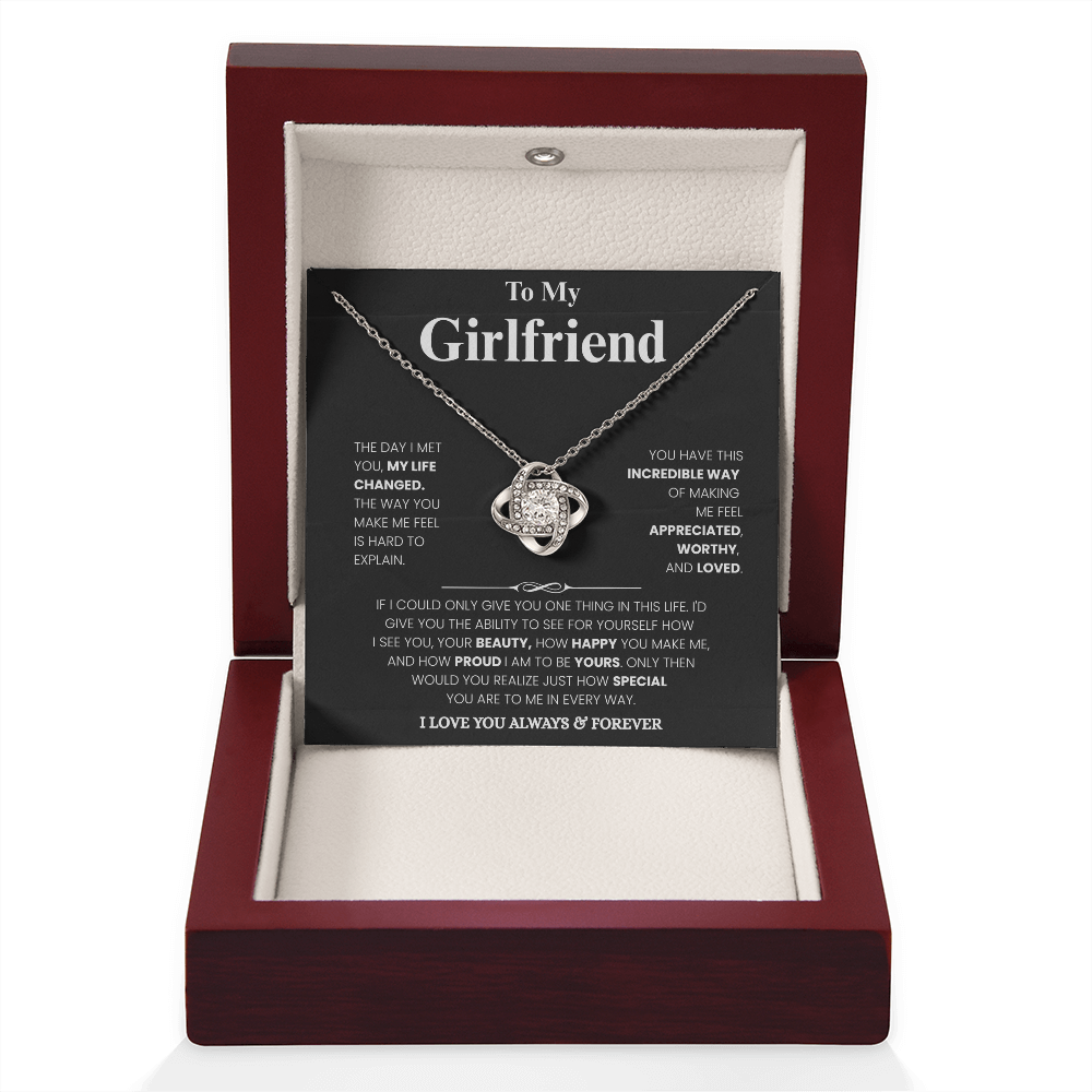 Girlfriend Love Message Pendant Set