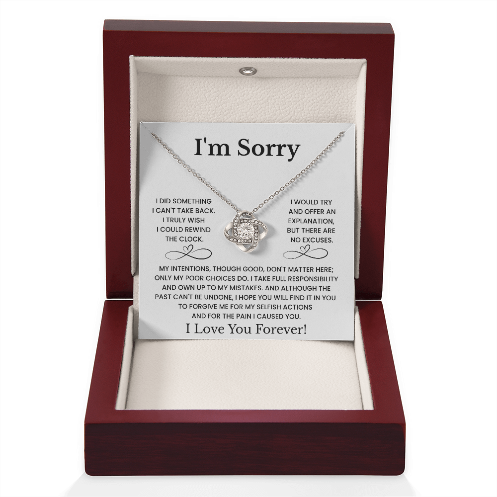 I'm Sorry Love Necklace Gift for Her