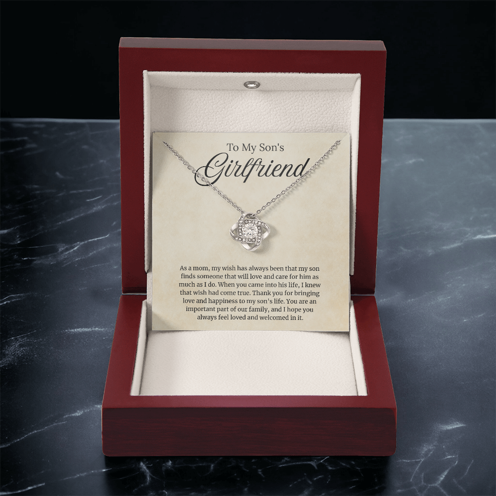 Son's Girlfriend Love Jewelry Gifts