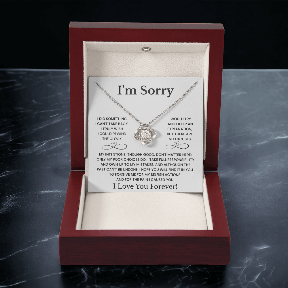 I'm Sorry Love Necklace Gift for Her