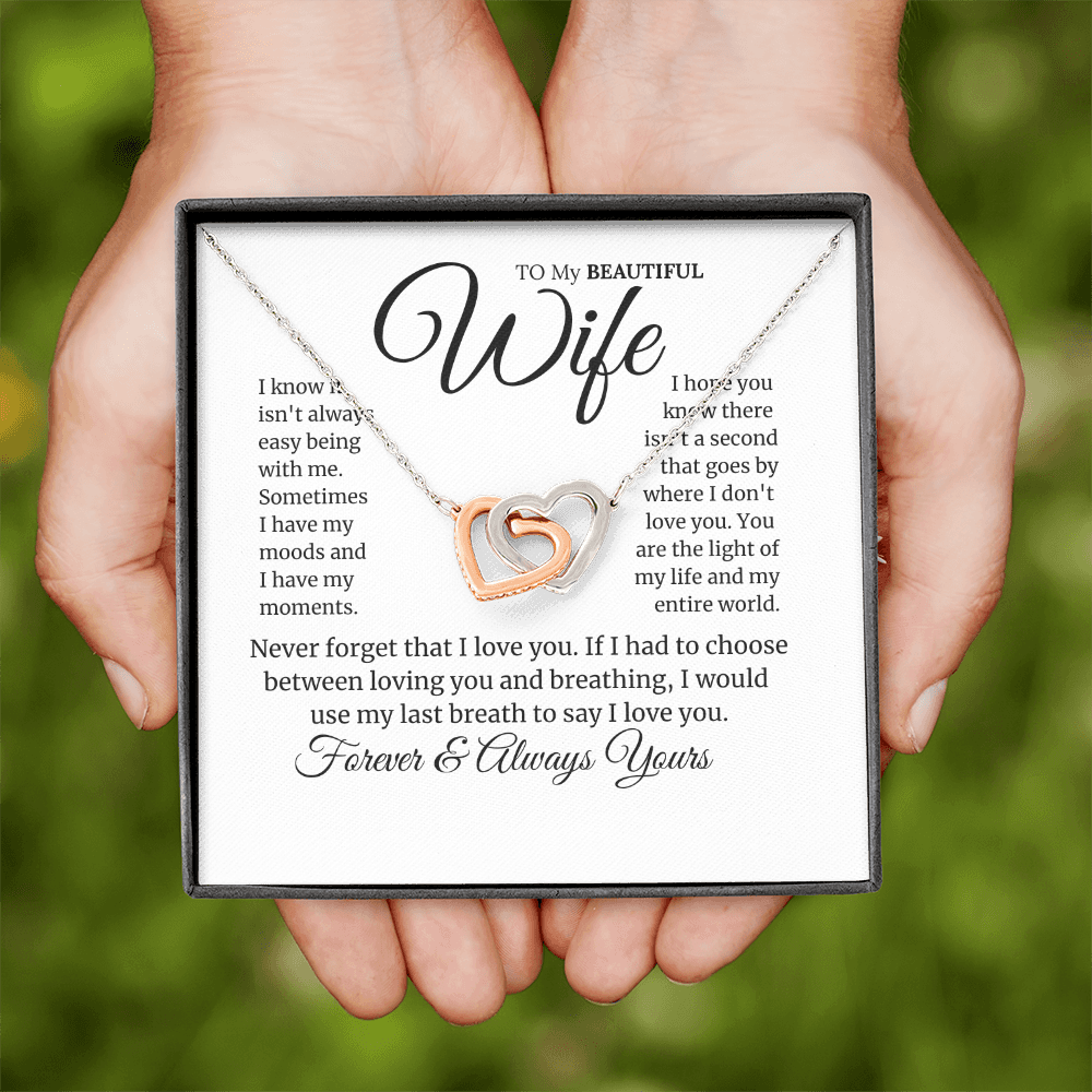 To My Beautiful Wife Love Gift