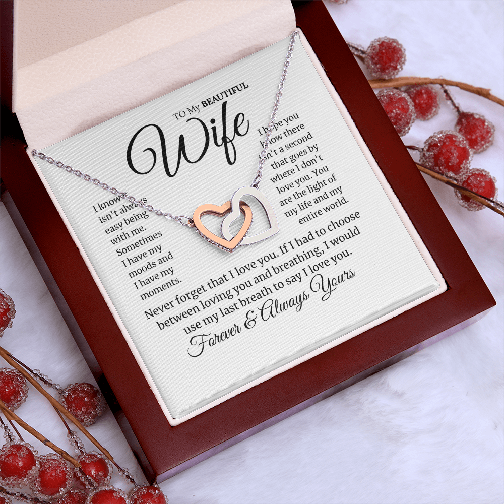 To My Beautiful Wife Love Gift
