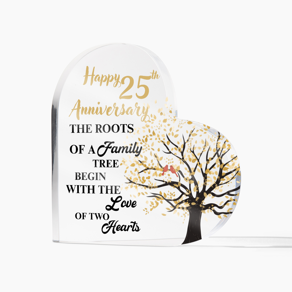 25th Anniversary Tree Acrylic Decor