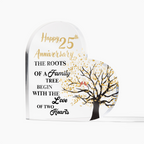 25th Anniversary Tree Acrylic Decor