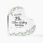 Elegant Floral Acrylic Plaque Decor
