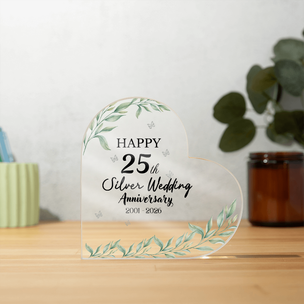 Elegant Floral Acrylic Plaque Decor