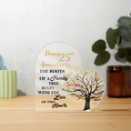 25th Anniversary Tree Acrylic Decor