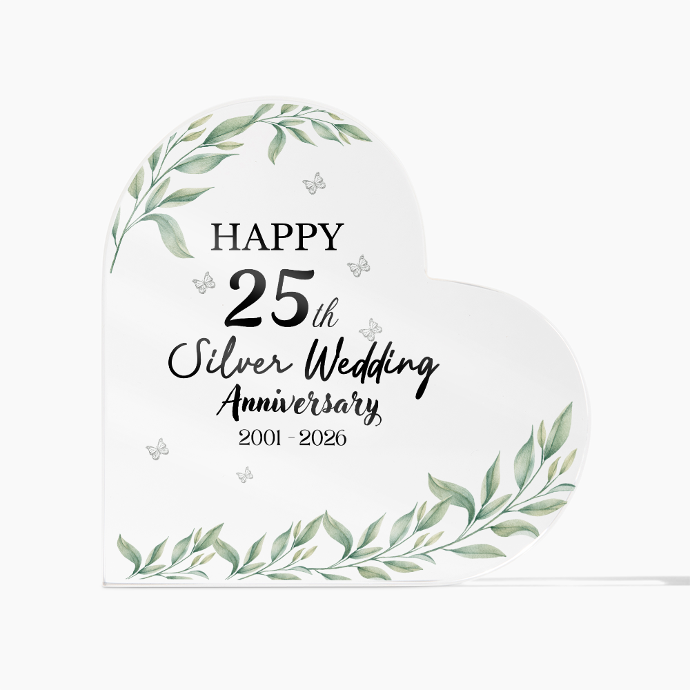 Elegant Floral Acrylic Plaque Decor