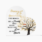 25th Anniversary Tree Acrylic Decor