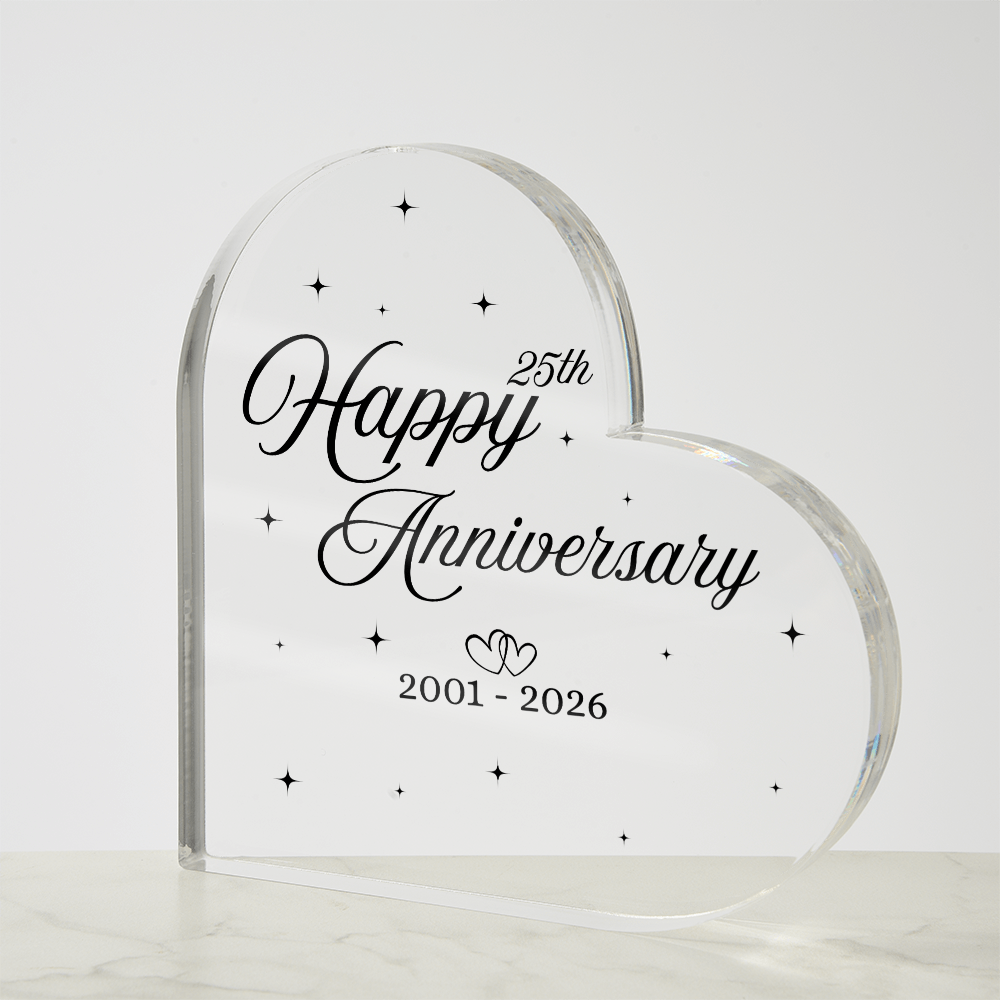 Wedding Anniversary Acrylic Plaques