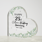 Elegant Floral Acrylic Plaque Decor
