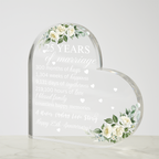25th Anniversary Acrylic Love Decor