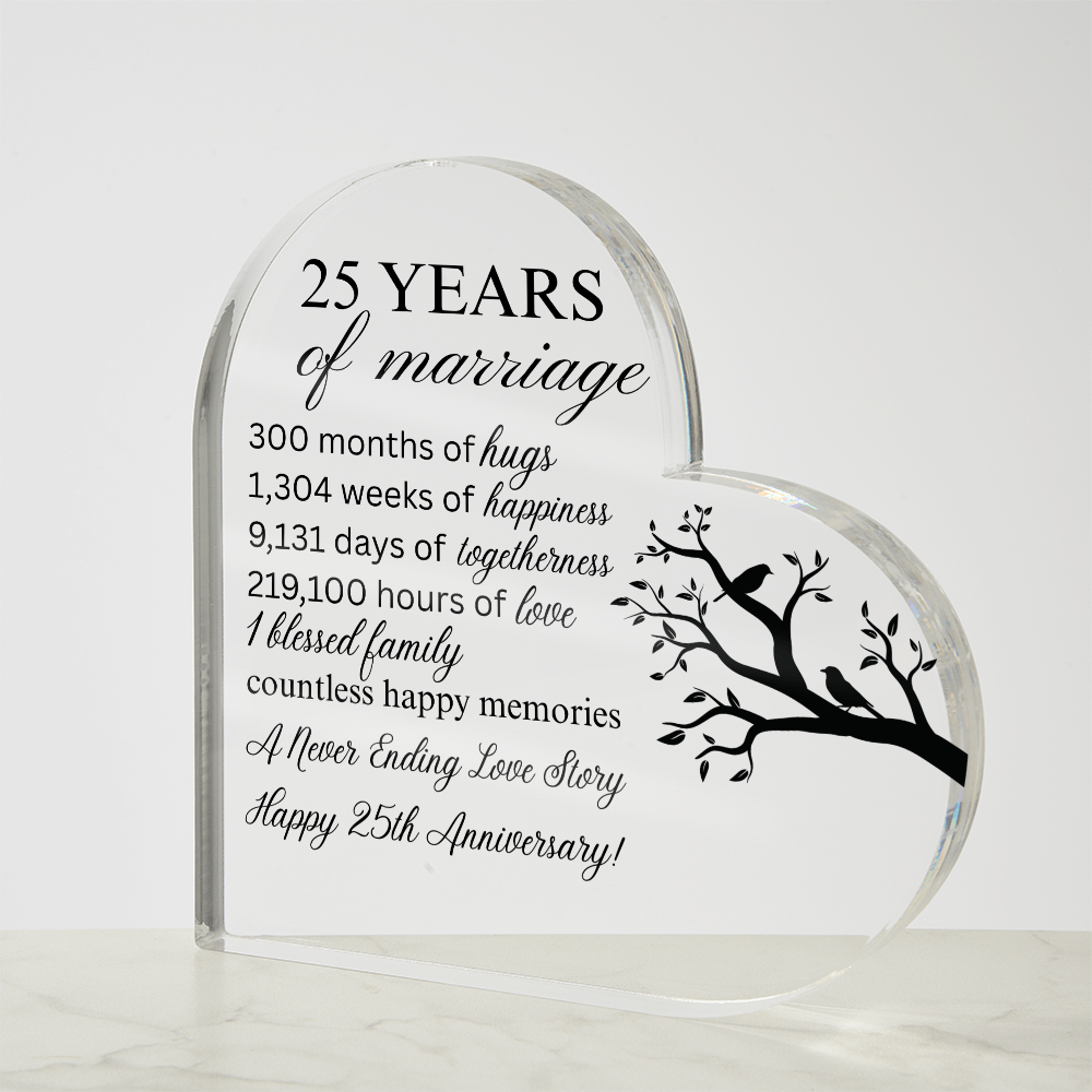 Family Tree Acrylic Plaque Keepsake