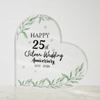 Elegant Floral Acrylic Plaque Decor