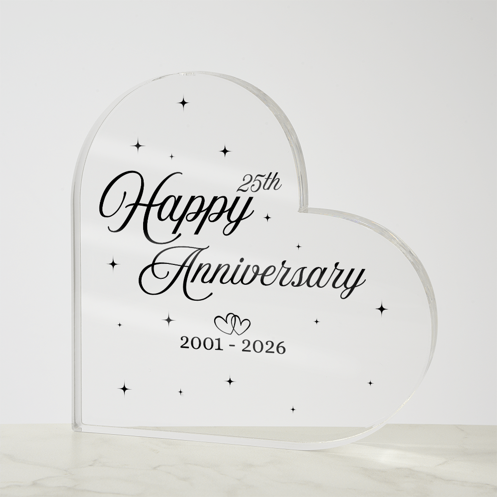 Wedding Anniversary Acrylic Plaques