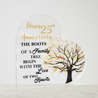 25th Anniversary Tree Acrylic Decor