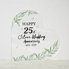 Elegant Floral Acrylic Plaque Decor